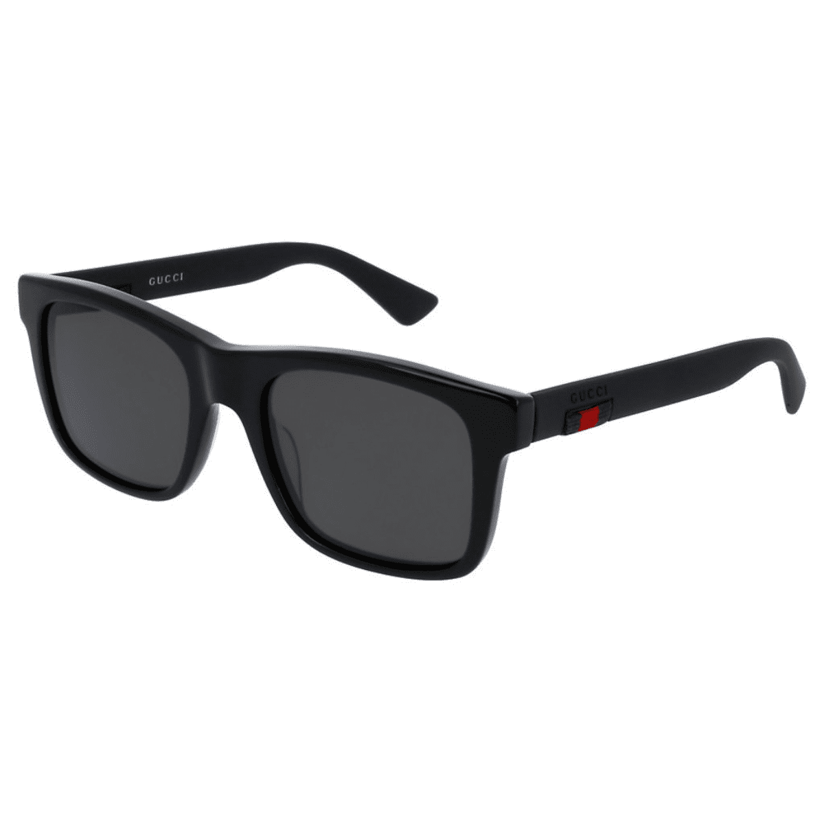 Gucci GG0008S 002 53 Gloss Black Grey Polarised