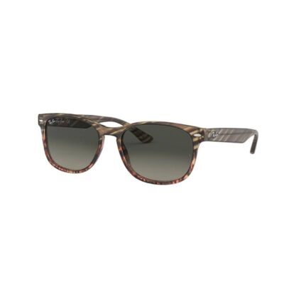 Ray-Ban RB2184 125471 57 Striped Grey Gradient Brown / Grey