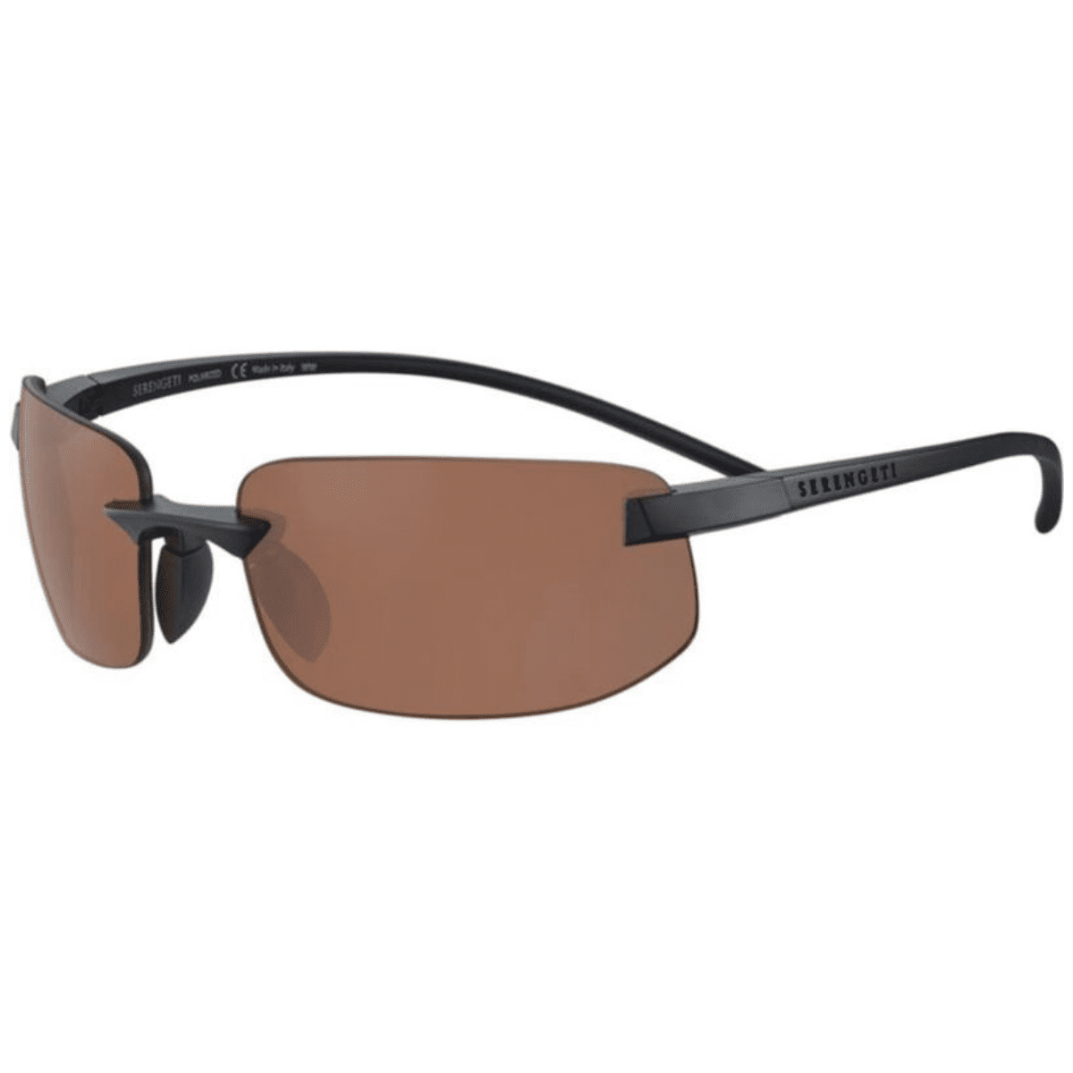 Serengeti Lupton 552005 Black Brown Lens Polarised sunglass culture sport sportswear side