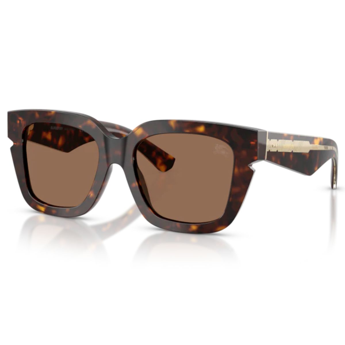 Burberry BE4453 300273 54 HAVANA Havana Brown square geometric cat eye cut out sunglass culture australia gold coast coomera