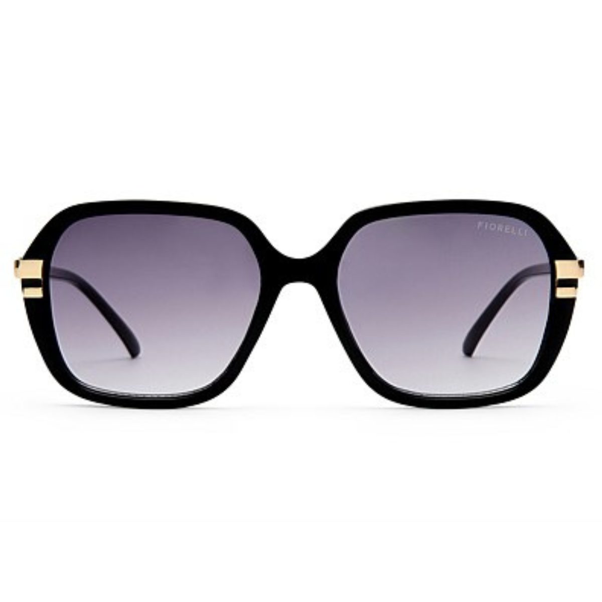 FIORELLI EMMANUELLA 2647341 BLACK oversize square sunglass culture coomera metal detail